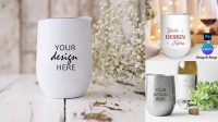 4315+ Wine Tumbler Mockup Free Digital Download