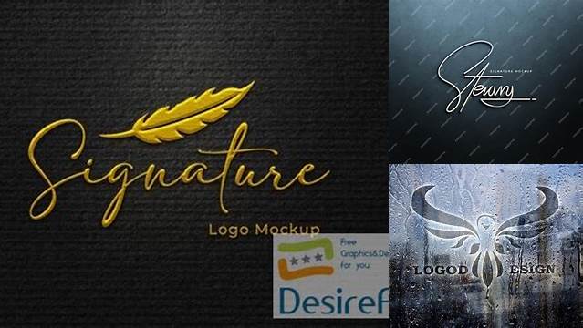 4318+ Signature Logo Mockup Professional PSD Template