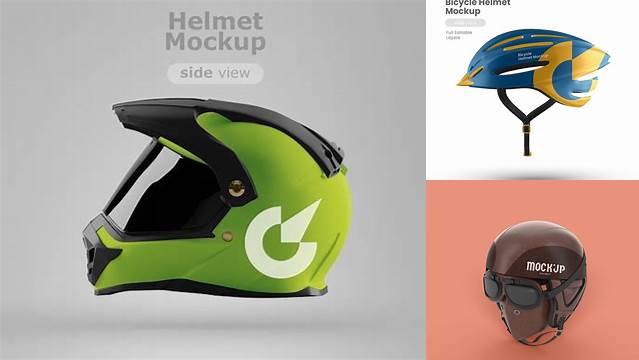 4324+ Bike Helmet Mockup PSD Download