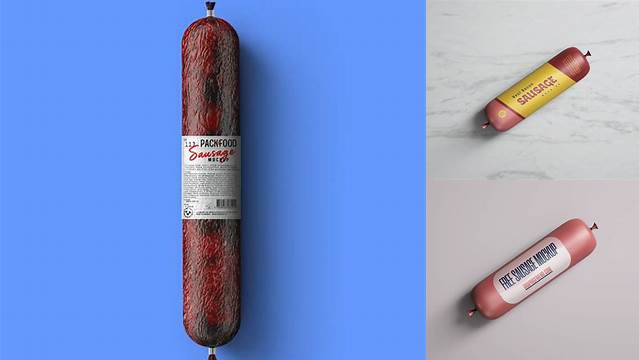 4324+ Sausage Mockup PSD for Free