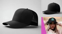 4329+ Black Hat Mockup High Resolution