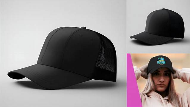 4329+ Black Hat Mockup High Resolution