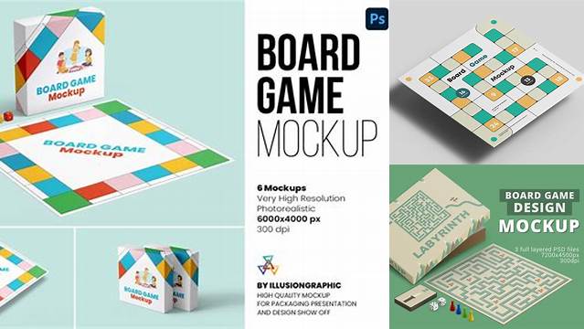 4333+ Board Game Mockup Psd Mockup PSD