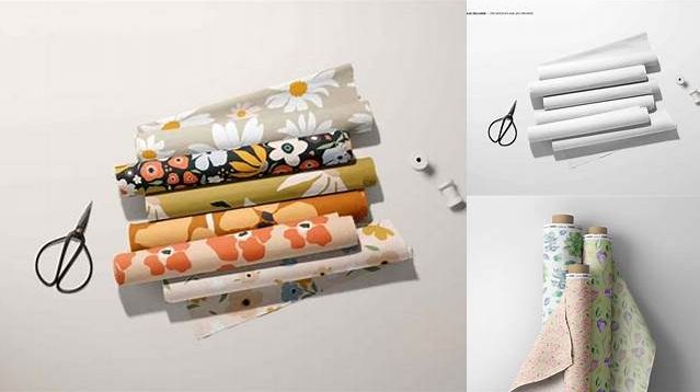 4339+ Fabric Rolls Mockup Free Versatile Photoshop File