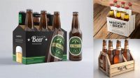 4343+ 6 Pack Beer Mockup Free Best for Showcase