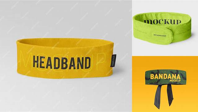 4347+ Headband Mockup Psd High Resolution