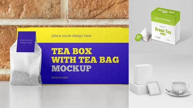 4352+ Tea Bag Mockup Free Professional PSD Mockup