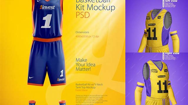 4358+ Basketball Kit Mockup Psd Free Modern Design PSD