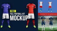 4359+ Uniforme De Futbol Mockup Exclusive Free PSD