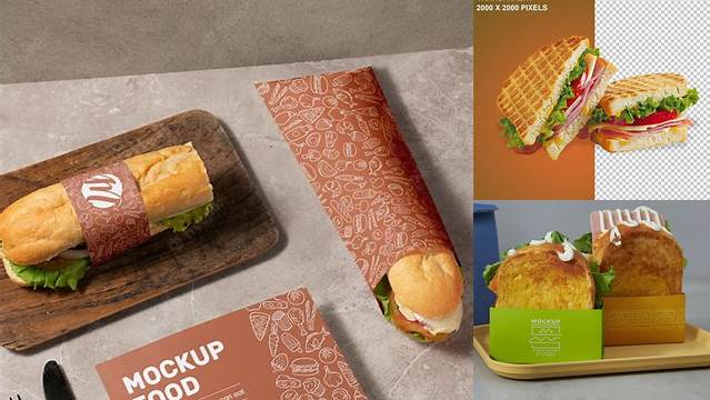 436+ Sandwich Mockup Premium PSD Freebie