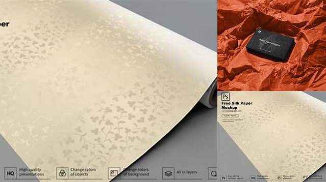 4365+ Silk Paper Mockup Modern Design PSD