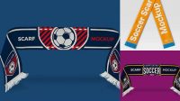 437+ Sport Scarf Mockup Free Versatile PSD Mockup File