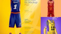 4370+ Basketball Kit Mockup Free PSD Download