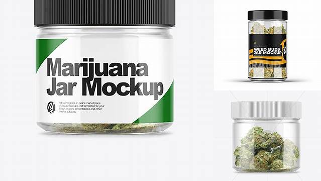 4376+ Weed Jar Mockup Hight Resolution