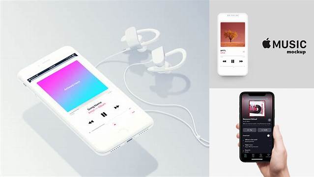 4383+ Apple Music Mockup Psd Free High-Resolution PSD Download