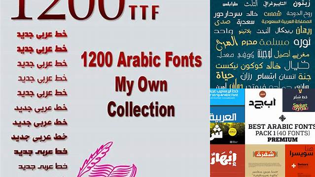 4390+ Arabic Fonts Pack PSD Download