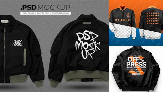 4391+ Bomber Jacket Mockup Free Download Free PSD