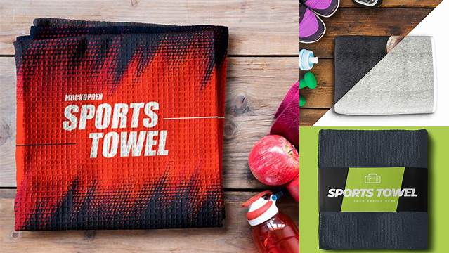 4403+ Gym Towel Mockup Free Premium Design Freebie