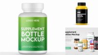 4412+ Supplement Bottle Mockup Generator Professional PSD Template