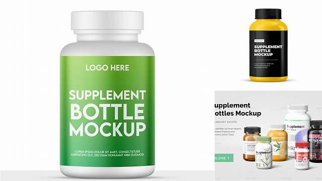 4412+ Supplement Bottle Mockup Generator Professional PSD Template