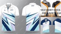 4417+ Polo Shirt Sublimation Mockup Modern Free PSD Template