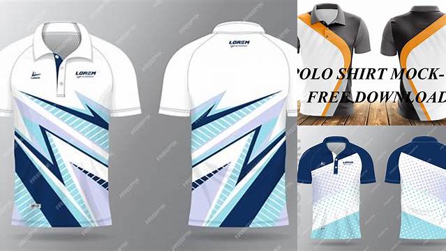 4417+ Polo Shirt Sublimation Mockup Modern Free PSD Template