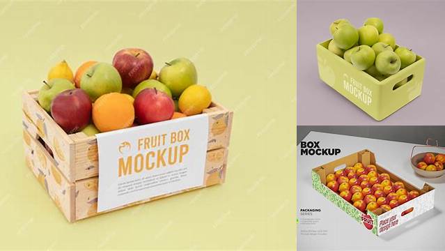 4420+ Fruit Box Mockup Professional PSD Mockup