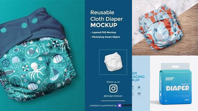 4438+ Diaper Mockup Free Layered Photoshop Template