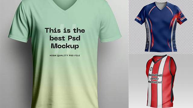 444+ Mockup Jersey V Neck Psd Download PSD Now