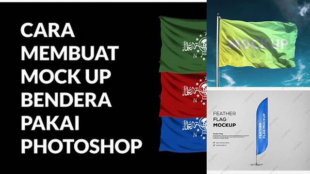 4442+ Mock Up Bendera Easy Editable