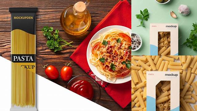 4455+ Pasta Mockup Easy Editable