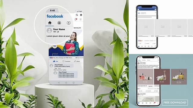 4462+ Facebook Carousel Ads Mockup Download Free