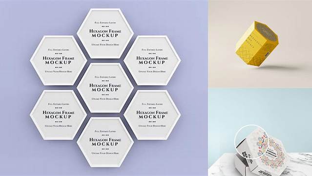 4462+ Hexagon Mockup Download Free