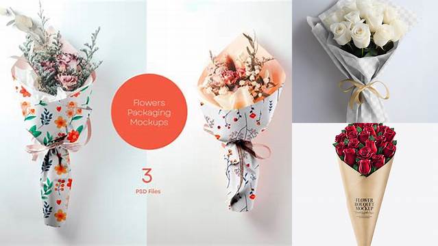 4470+ Flower Bouquet Mockup For Free Download