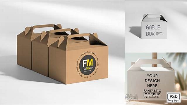 4492+ Gable Box Mockup Free Digital Download