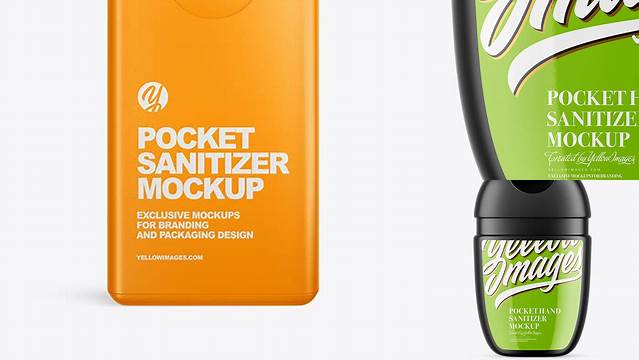 4495+ Pocket Hand Sanitizer Mockup Hight Resolution