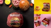 4504+ Burger Mockup Free Include TIFF