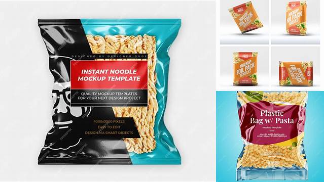 4509+ Instant Noodle Packaging Mockup Free Free Mockup PSD