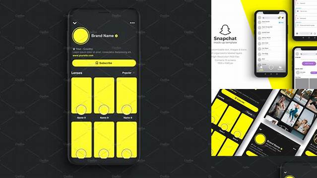 4512+ Snapchat Mockup Download Customizable PSD