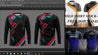 4519+ Full Sublimation Shirt Mockup Free PSD