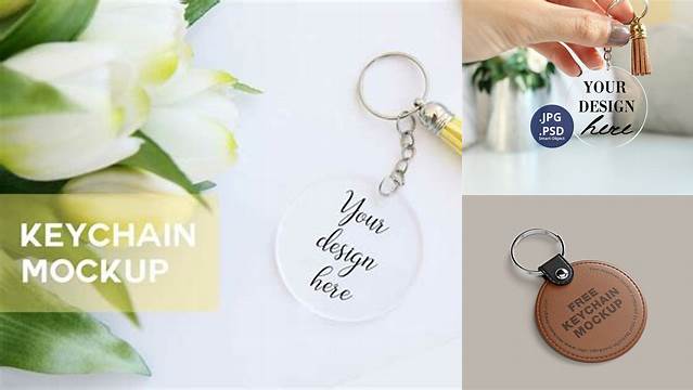 4519+ Keychain Mockup Digital Download