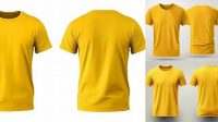 452+ Yellow T Shirt Mockup Best for Showcase