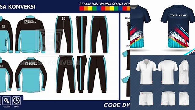 4521+ Template Baju Olahraga Psd Layered PSD File