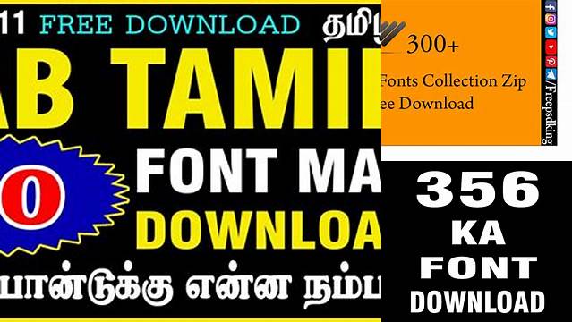 4522+ Tamil Fonts Collection Zip Digital Download