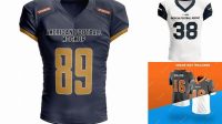 4534+ American Football Jersey Mockup Psd Editable Design File