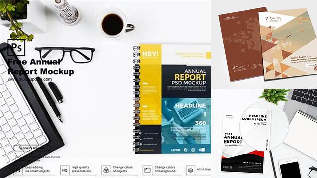 4537+ Annual Report Mockup Free PSD Download