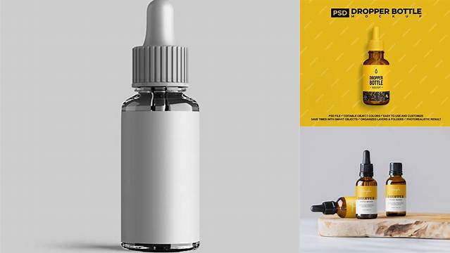 4537+ Oil Dropper Mockup PSD Download