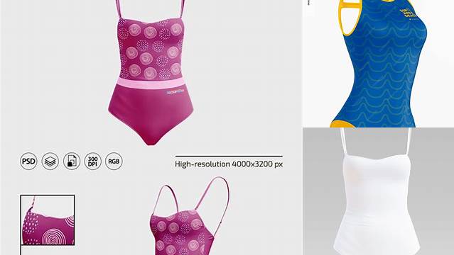 4537+ Swimsuit Mockup Free PSD