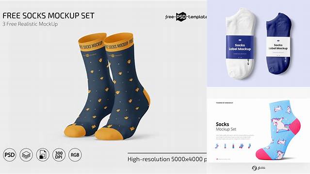 4539+ Free Socks Mockup Smart PNG Image