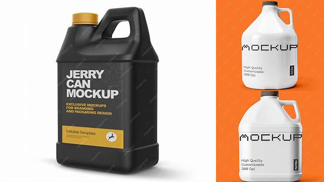 4550+ Jerry Can Mockup Customizable PSD